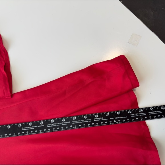 SABO SKIRT Red Bell‎ Sleeve Tunic Top Size 6 - Picture 4 of 10